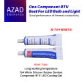 Thermal Conductive Silicone RTV Cooling Compound For LED Bulbs Sealant. 