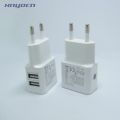 Dual 2 Ports EU Plug USB Charger Adapter For Samsung/Xiaomi Mi5/Meizu Or V8 Micro USB Cable, 5.2V 2A Charging Wall Power Travel. 