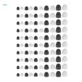 10x10pcs M6 Black Dome Bolt Nut Protection Caps Cover Hexagon Screws M8x14mm. 