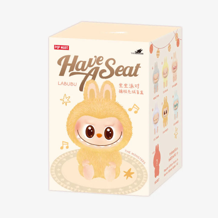 POP MART The Monsters Labubu - Have a Seat | Vinyl Plush Blind Box, Random Design Action Figures