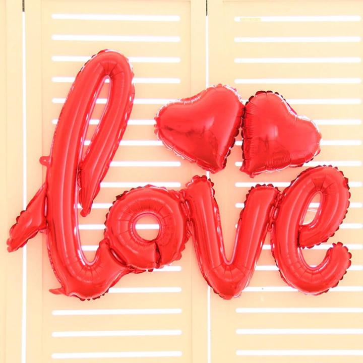 1 Pcs Red Large Connected LOVE Aluminum Film Balloon foil balloons baloon balloons led balloon love foil balloon globos