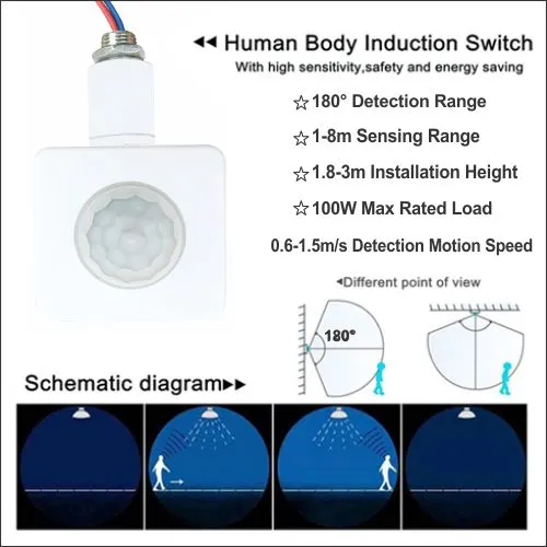 PIR%20Motion%20Sensor%20Human%20Motion%20Detector%20Light%20Switch%20Adjustable%20Auto%20On/Off%20Light%20Switch%20AC85-265V%20180%20Degrees%20Indoor%20Outdoor%20Waterproof%20IP67%20-%20Image%205