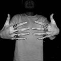 Finger Tattoo Stickers Letter Small Pattern Waterproof Personality Cool Tattoos Men Black Hand Back Temporary Tattoo Women. 
