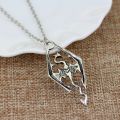 【happy one】Game Skyrim Necklace Dragon Pendant Necklace Vintage Drop Statement Necklaces. 