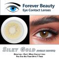 Silky Gold (OCEAN BROWN) COSMETIC COLORED CONTACT LENSES Eye Contact Lenses Forever Beauty / Disposable Lenses / Lense, Eye Lense / Color Lense / Eye Lenses For Girls Women Men. 