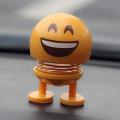 Pack of 3 Emoji Smile Face Spring Shaking Head. 