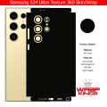 Samsung Galaxy S24 Ultra Skin Wrap - 360 Protection Carbon Fiber Matte Transparent with Camera Skin. 