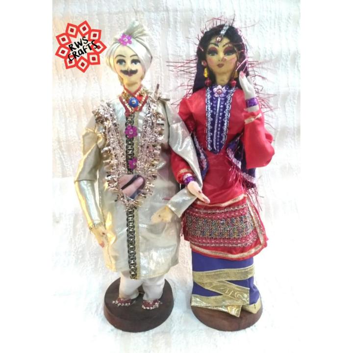 Dolls TRADITIONAL HANDMADE PAKISTANI DULHA AND DULHAN ( PAIR)