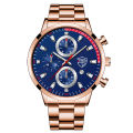 DEYROS trendy men's watch fashion stainless steel calendar watch student luminous hands quartz watch cross-border. 