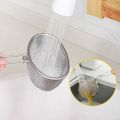 Durable 304 Stainless Steel Mesh Strainer Spoon Cooking Utensils Silver Hot Pot Strainer Korean Noodles Scoop Long Handle Sieve Food Colander Kitchen Supplies. 