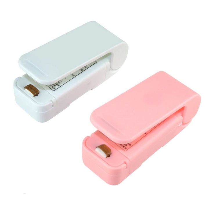 1pcs Mini Kitchen Gadget Sealing Machine Portable Shrink Wrapper Plastic Bag Storage Bags Convenient Sealers Simple Snack Packer KS