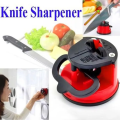 Knife Sharpener with Smart Suction Pad Base 3 Stage1 Stage Manual Kitchen Knife Sharpening Tool For All Knives  Knife Sharpener with Non-Slip Suction Cup, Professional Two Stage Tungsten Carbide Kitchen Knife Sharpener Tool. 