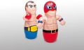 Intex - 44672 Inflatable PVC Hit Me 3D Boxer BOP Bags Punch Me Punching Bag. 