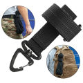 Glove Holder Strap Hiking Climbing Rope Hanger Hanging Hook for Belt Molle Backpack Keys Anti-lost Webbing Grabber Hook Clip. 