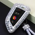 【shenggangshangmao001】Luxury Diamond Key Cover BMW X3 X5 X6 Series 2 5 F15 E53 E39 F30 G30 car key Shell Protecor. 