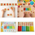 Montessori Mathematical Intelligence Stick Preschool Educational Toys. 