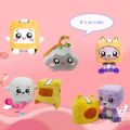Lankybox Plush Toys BOXY FOXY ROCKY Soft Stuffed Kid Game Figure Plushie Dolls Stuffed Doll Gifts. 