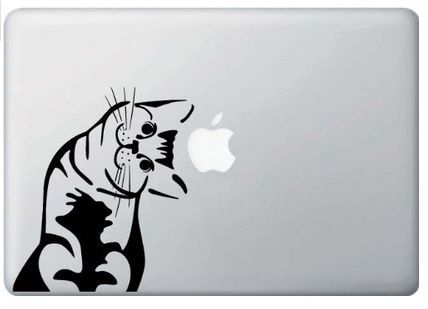 Fun cat in Decal Skin for Macbook Trackpad Vinyl Sticker ,Matchstick Man Laptop Stickers for Girls and Boys, Car Sticker Window Decals