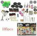 Professional 105pcs Grinding Tools Bits Set Electric Polishing for DIY Polishing Engraving Cutting Rotary Power Tool Set Drill Machine Accessories Rotary Tool Kit. 