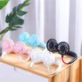 USB Rechargeable Wearable Portable  Neckband Double Fan Personal Neck Fans Accessories. 