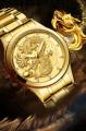 Legoalbest Luxury Dragon Skeleton  Watches For Men Wrist Watch Stainless Steel Strap Gold Clock Waterproof Mens watch. 