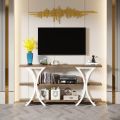 Versatile and Modern 3-Tires console Table and Media Console. 