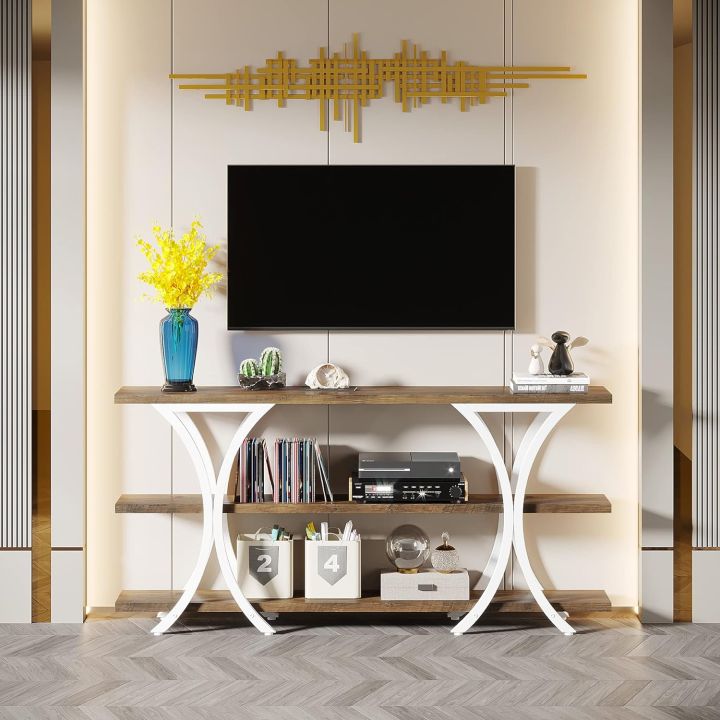 Versatile and Modern 3-Tires console Table and Media Console
