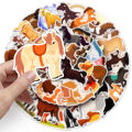 50 Bantam Cute Cartoon Animal Pony Doodle Waterproof Decorative Computer Phone Case Handbook Stickers. 