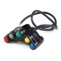Universal 5 button Array Motorcycle Switches Race Bikes Motocross 22mm Handlebar Switches Assembly Handle bar switch. 