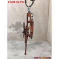 2-PC PUBG Keychain VSS + Bulit Metallic Car Gunss Keychain For PUBG Lovers. 