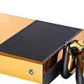 FLYEER Gold Glossy Skin Sticker For Xbox ONE Console Controller + Kinect Decal Vinyl. 