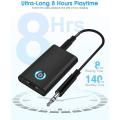 Bluetooth 5.0 Tranśmitter Receiver, 2 in 1 Wireless Audio Bluetooth Adapter, 2 Devices Simultáneously for TV/Home Sound System/Car, Portable Noise Reduction Low Laténcy Bluetooth Transmitter TT-BA07 (1). 