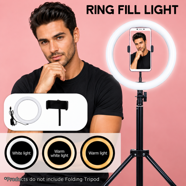 26cm%20Ring%20Light%20With%20Phone%20Holder%20&%203%20Shades%20Of%20Colour%20For%20Videos%20Photography%20Studio%20&%20Lightining%20-%20Image%206