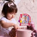 Customized Photo Digital Birthday Cake Topper for Boy or Girl 1st Birthday Party Celebration & Cake Decoration with Any Age. 