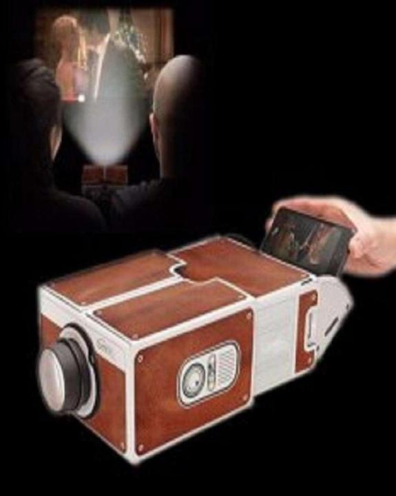 Amazing Smart Projector For All Smart Phone 2.0 - White & Brown