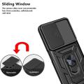 icasecover For Infinix Hot 30 / Hot 30i / Hot 30 Play Case Hard Sliding Lens Camera Protection Stand Holder Back Phone Cover. 