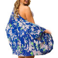 G&H Women Half Sleeve Floral Print Bikini Cover up Loose Chiffon Kimono Cardigan. 