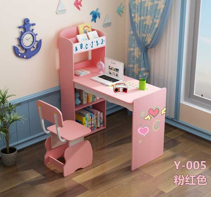 High%20Gloss%20Study%20Computer%20Desk%20Home%20Kids%20Computer%20Table%20Study%20Table%20Workstation%20With%20chair%20%202%20in%201(Customized)%20-%20Image%202