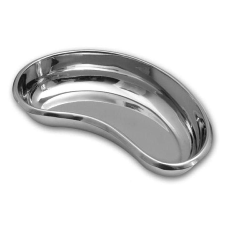 Stainless Steel Kidney shaped curved Tray Medical and Dental surgical use