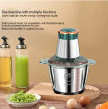 Heavy Duty  Stainless Steel Electric Meat Mixer Grinders with Bowl for Heavy Kitchen Food Chopper Mixer, Meat, Vegetables, Onion Slicer Garlic Slicer Dicer Food Processor (2L). 