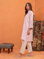 Salitex -  1Piece - Stitched Basic Yarn Dyed Embroidered Shirt- Dress for Women. 