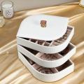 3 Layer Leaf Style Jewelry Storage Box For Bracelet Necklace Ring Earring Accessior Jewellery Tray Display Organizer Gift box. 