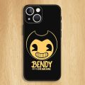 Bendy And The Ink Machines Phone Case For iPhone15,14,13,12,11,Pro,Max,Plus,Mini,X,XS,XR,8,7,6,S,Plus,SE Soft Black Case. 