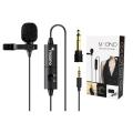 Computer Collar Lavalier Microphone MAONO AU-100 Condenser Clip On Lavalier Microphone with 6 Meters Audio Cable For Mobile Camera DSLR PC. 