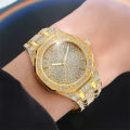 Diamond Watch For Men Stainless Steel Watch For Boys Imported Watch For Gents. 