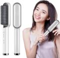 Hair Straightener Comb for Women & Men, Hair Styler, Curler, Straightener Machine Brush/PTC Heating Electric Straightener Brush With 5 Temperature Control (Assorted). 