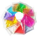 pack of 12 Colors Trendy Super Jelly Clay / Jelly Clay / Slime Transparent Crystal Art # SS-JCS01 (12 Pcs). 