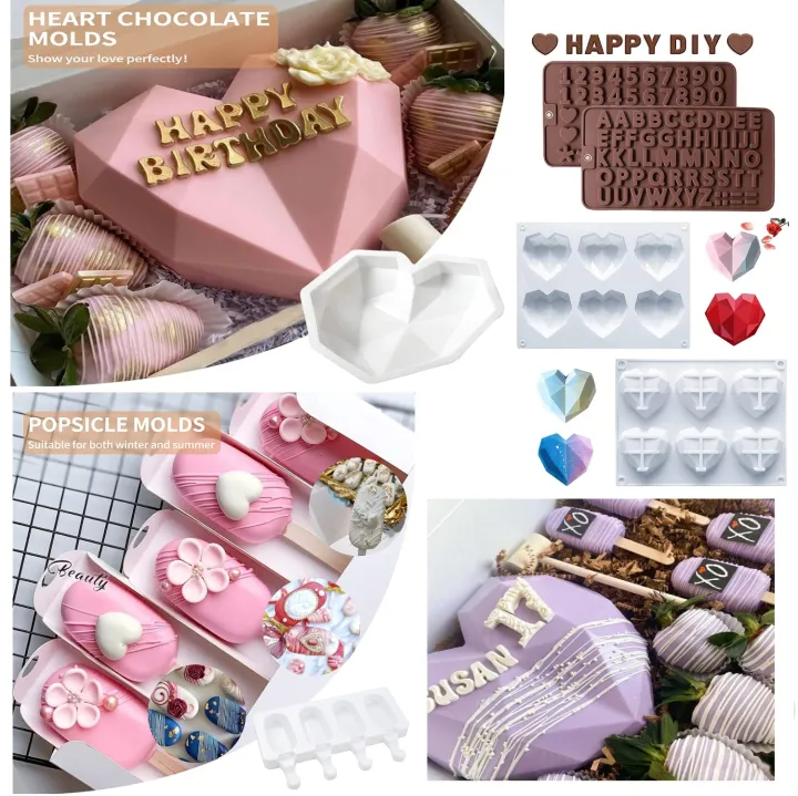 Heart%20Shaped%20Chocolate%20Mold%20Pinata%20Cake%20Mold%20and%20Hammer%20Popsicle%20Mold%20Set%20Diamond%20Silicone%20Mousse%20Cake%20Mold%20Trays%20%E2%80%8BCandy%20Dessert%20Ice%20Cream%20for%20Cake%20Decoration%20Making%20Ice%20Cream%20Chocolate%20-%20Image%202