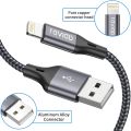Charger Cable, RAVIAD [3M] iPhone Charger Lead Nylon Braided Lightning Cable Fast Charging Cable. 