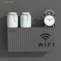 Wall Mounted Wireless Wifi Router Shelf ABS Plastic Storage Box Router Rack Cable Power Bracket Organizer Box for Living Room. 